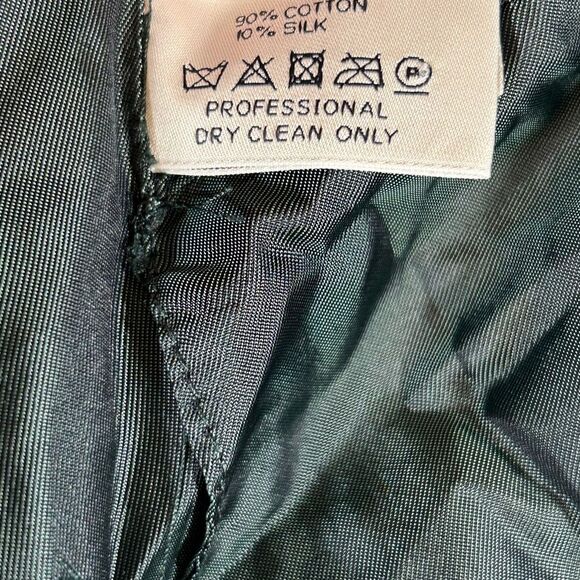 PAUW AMSTERDAM LADIES VEST 2 us medium green silk dupioni capsule minimalist - Picture 7 of 14